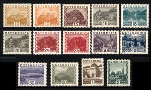 Austria 1929  Scott #326-39 MNH (CV 675.00)