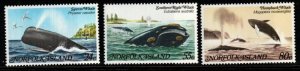 NORFOLK ISLAND SG284/6 1982 WHALES MNH