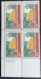 US #1122 MNH Plate Block Of 4 LL Forest Conservation SCV $1.00 L23