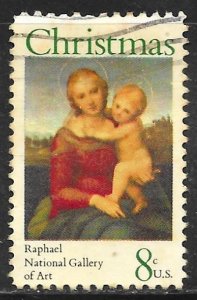 USA 1507: 8c Small Cowper Madonna, Raphael, used, F-VF