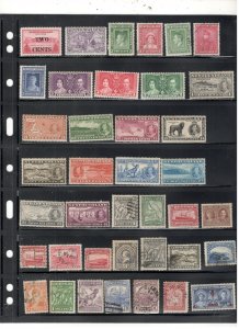 NEWFOUNDLAND COLLECTION ON STOCK SHEET MINT/USED