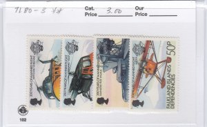 Falkland Isls Dependencies 1L80-3 Manned Flight mnh