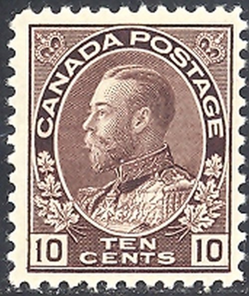 Canada #116  Mint  F-VF+  lightly hinged