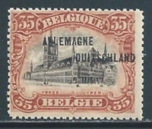 Germany #1N10 NH Belgium Cloth Hall Issue Ovptd. Allemagne Duitschland