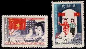 North Viet Nam Scott 383-384 Unused Flag set NGAI