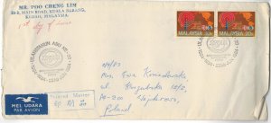 Malaysia 1984 Used FDC Stamps Scott 281 Radio Broadcasting Union