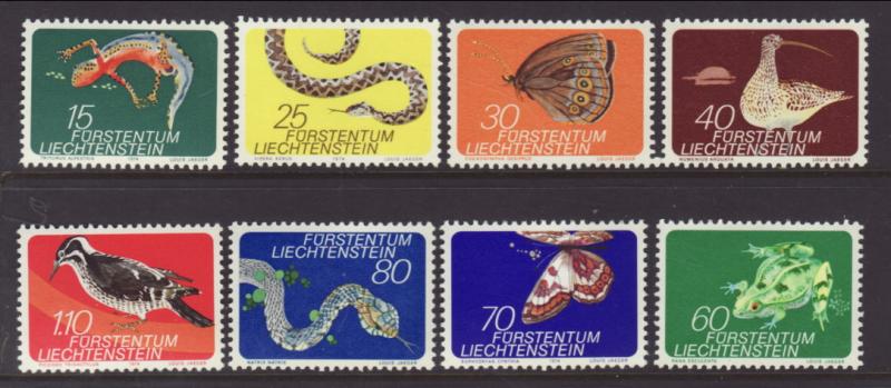 Liechtenstein 534-541 Animals MNH VF