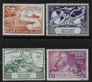 PITCAIRN ISLANDS SG13/6 1949 U.P.U. SET USED