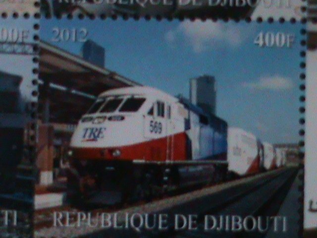 ​DJIBOUTI-2012-CLASSIC & MODEN TRAINS IMPERF-MNH S/S-VF WE SHIP TO WORLDWIDE