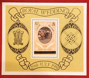 ZAYIX - 1981 Caicos Island overprint #11 MNH - Souvenir Sheet - Royal Wedding 