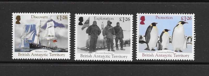 BRITISH ANTARCTIC TERRITORY #577-9  DISCOVERY & EXPLORATION  MNH