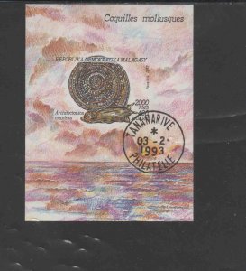 MALAGASY #1129  1993  MARINE LIFE         MINT VF NH  O.G CTO  S/S  a