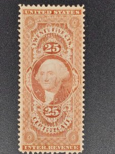 R44c beautiful mint face with impression stamp cancel see back pic.