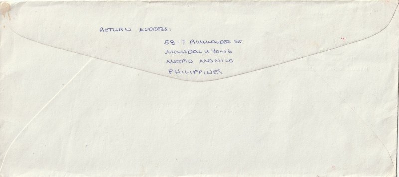 1977 PHILLIPINES COMMERCIAL COVER TO CANADA WITH 3 STAMPS 