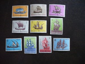 Stamps - San Marino - Scott# 540-549 - Mint Hinged Set of 10 Stamps