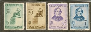 Italy       Scott 423-426  Rossini      Unused