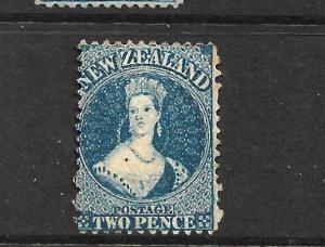 NEW ZEALAND 1864-67  2d  DEEP BLUE   FFQ  MLH  P12 1/2   CP A2N5   SG 114 CHALON