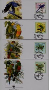 Brazil 2799 FDC WWF-01/Parrots