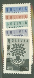 Bolivia #C232-36  Single (Complete Set)