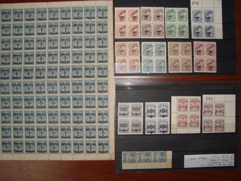 Coat of Arms emblems a nice collection of Uruguay stamps errors blocks sheet