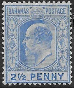 BAHAMAS SG73 1907 2d ULTRAMARINE MTD MINT