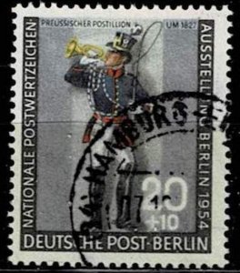 Germany 1954,Sc.#9NB12 used, Prussian Postillon (approx. 1827)