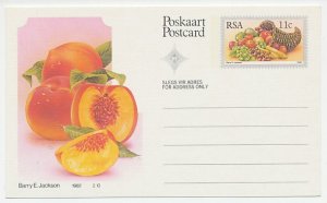 Postal stationery Republic of South Africa 1982 Peach