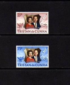 TRISTAN DA CUNHA - 1972 - QE II - SILVER WEDDING ISSUE - MINT - MNH - SET!