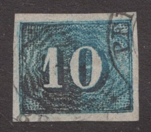 1854 Brazil Sc# 37 - Numeral 10 Reis - Used stamp Cv$12