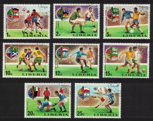 SALE Liberia World Cup Football Championship 8v 1974 CTO SG#1201-1208