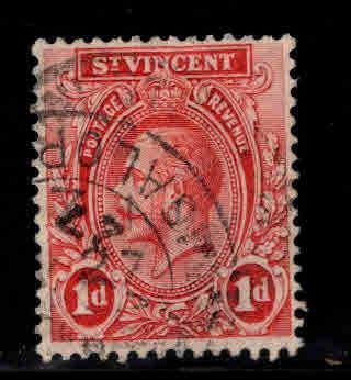 St Vincent Scott 119 Used KGV wmk 4,1913