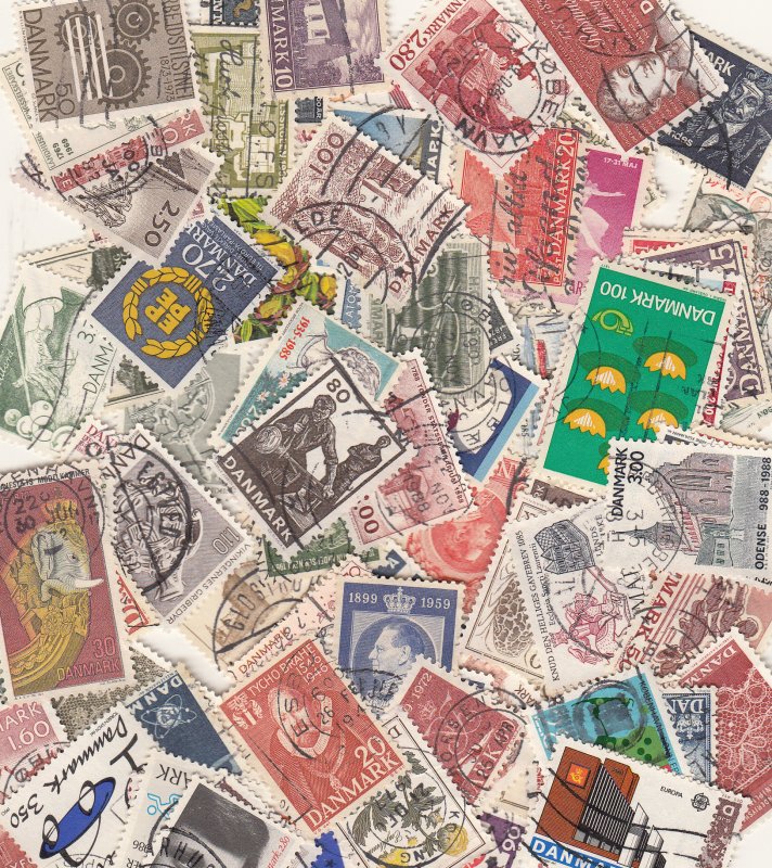 Denmark stamp collection of 213 approx different commemorative stamps