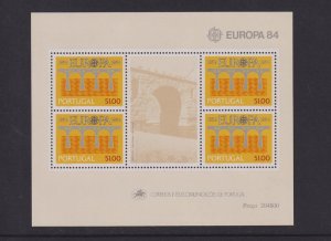 Portugal    #1601a  MNH    1984  sheet  Europa