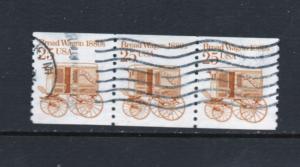 Scott # 2136   used  strip of  3