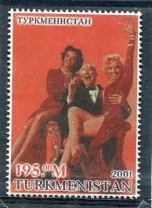 Turkmenistan 2001 MARILYN MONROE & Friends 1 value Perforated Mint (NH)