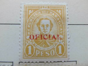 1935 Paraguay 1d Fine MH* Interior Office Stamp A11P26F89-