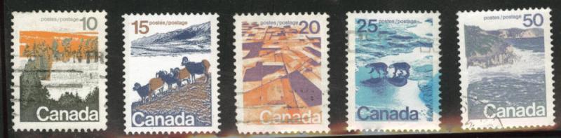 Canada Scott 594-598 Used short set
