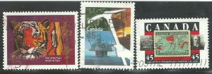Canada #1708,1721,1722   -1    used VF  1998 PD