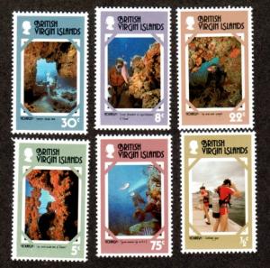 British Virgin Islands # 327-332 Mint NH Marine Life!