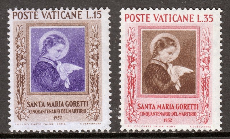 Vatican City - Scott #156-157 - MNH - SCV $7.50