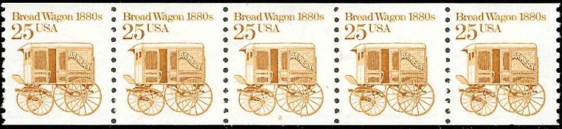 Sc 2136   25¢ Bread Wagon PNC/5 Plate #2, MNH