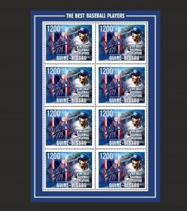 Stamps. Sports Baseball Guinea Bissau 2022 year ,6 sheets  perforated  NEW