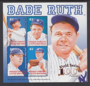 Grenada Grenadines 2567 Babe Ruth Souvenir Sheet MNH VF