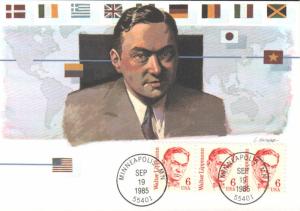 #1849 Walter Lippmann Maxi FDC