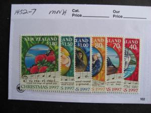 NEW ZEALAND 1997 Xmas Christmas set Sc 1452-57 MNH