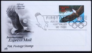 U.S. Used #2542 $14 Express Mail Eagle. ArtCraft First Day Cover (FDC)