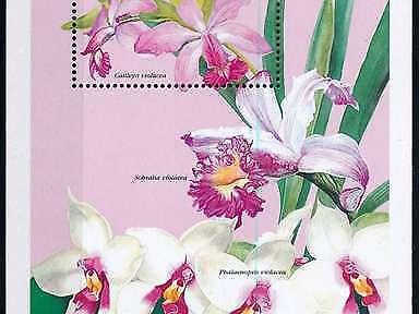 [79821] Zambia 1999 Flora Flowers Blumen Orchids Souvenir Sheet MNH