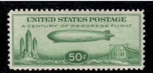 US Airmail # C18 Century of Progress , Graf Zeppelin , VF OG NH - I Combine S/H