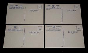 UNITED NATIONS, LOT OF 4 MISCELLANEOUS. POSTAL CARDS ,MNH, NICE!! LQQK!!!