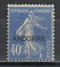 Andorra, French Stamp 10  - French Stamp Overprinted
